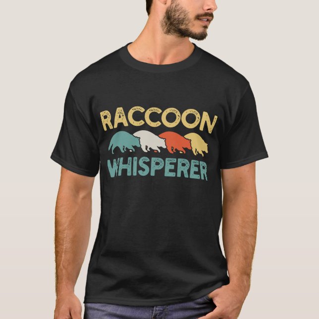 Camiseta Raccoon Whisperer Retro (Anverso)