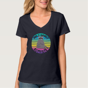 Camiseta RACCOON Yoga SANTO ESPÍRITU ACTIVADO Gracioso Yoga