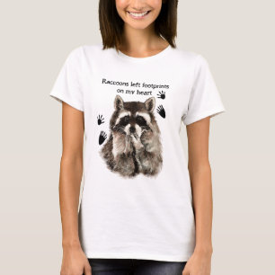 Camiseta Raccoons dejó huellas en mi presupuesto de humor p