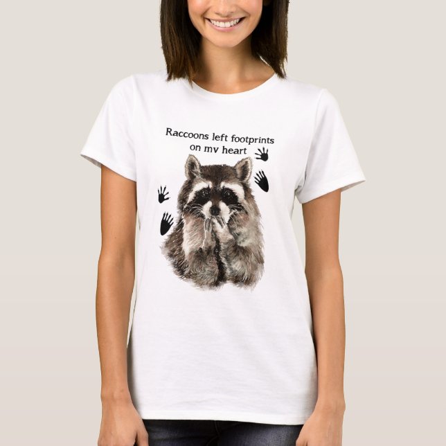 Camiseta Raccoons dejó huellas en mi presupuesto de humor p (Anverso)