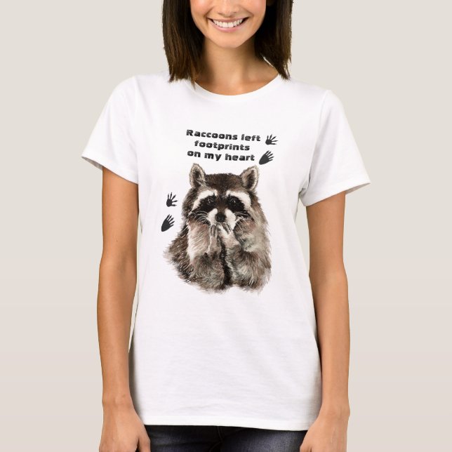Camiseta Raccoons dejó huellas en mi presupuesto de humor p (Anverso)
