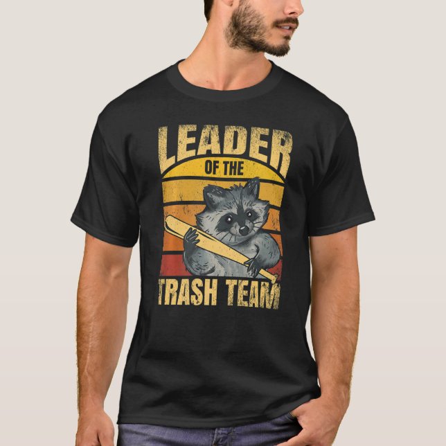Camiseta Raccoons Leader of The Trash Team Racoon (Anverso)