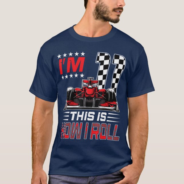 Camiseta Race 11th Birthday Boy Racing Flag 11 Years Old Pi (Anverso)