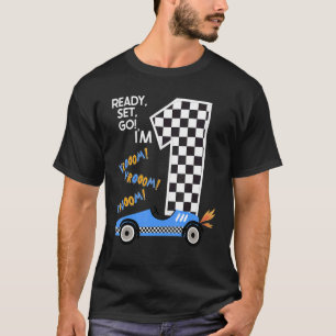 Camiseta Race Car 3er Fiesta de cumpleaños Carreras Conduct