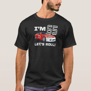 Camiseta Race Car 65th Birthday Boy Racecar Carreras 65 año