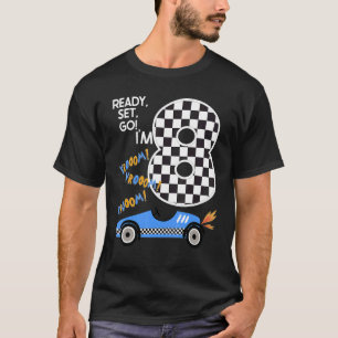 Camiseta Race Car 8Nacimiento Carreras Contra El Conductor