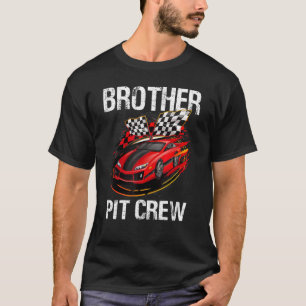Camiseta Race Car Birday Party Carreras Familia Brother Pit
