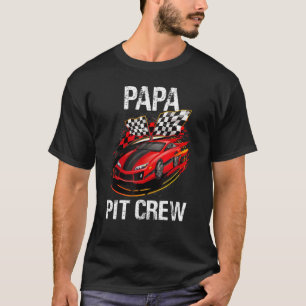 Camiseta Race Car Birday Party Carreras Familia Papa Pit Cr