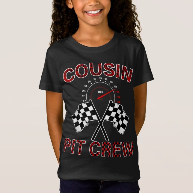 Camiseta Race Car Birday Party Carreras Familia Pit C (Anverso)