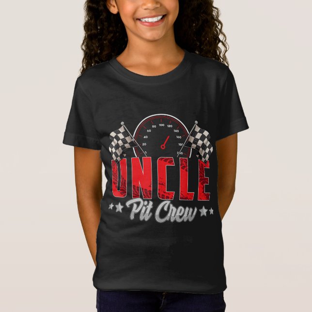 Camiseta Race Car Birday Party Carreras Familia Uncle Pit C (Anverso)