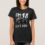 Camiseta Race Car Driver 18th Birthday Driving Carreras Gra<br><div class="desc">Carreras de  de Conducción de Cumpleaños 18 de Race Car Driver.</div>