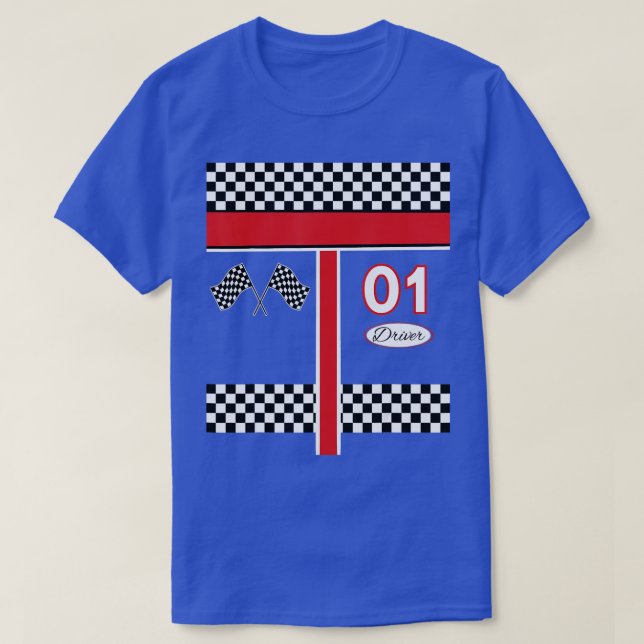 Camiseta Race Car Driver Costume for Halloween (Diseño del anverso)