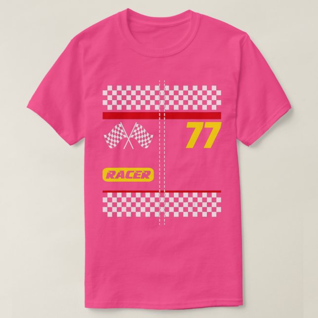 Camiseta Race Car Driver Costuve para Halloween Boys Mens (Diseño del anverso)