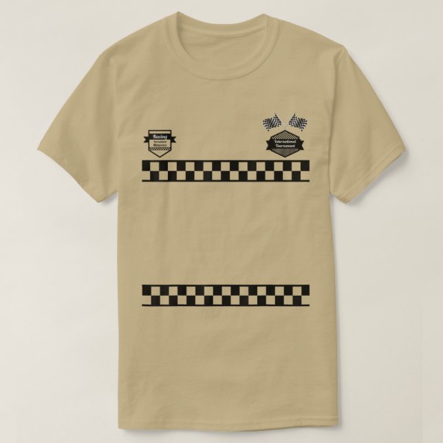 Camiseta Race Car Driver Racer Kids & Adults Halloween Cost (Diseño del anverso)
