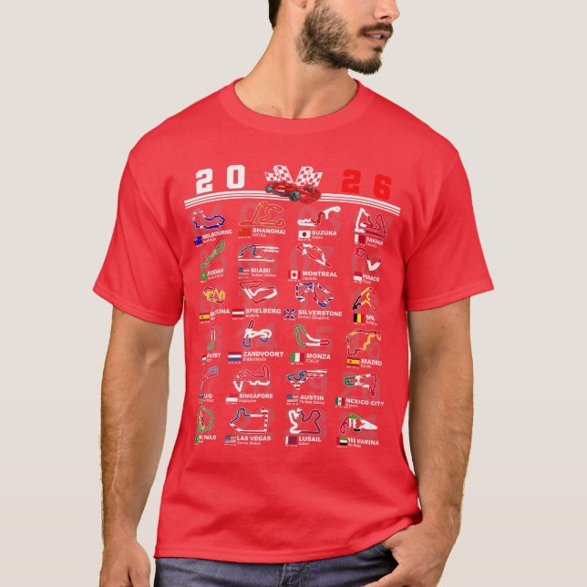 Camiseta Race Car Enthusiast Motorsport Racing Fan World Fl (Anverso)