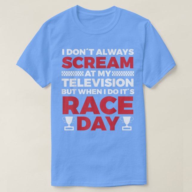 Camiseta Race Car Fiestas Race Day (Diseño del anverso)