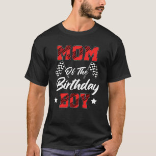 Camiseta Race Car Mom Of Birthday Boy Carreras Family Pit