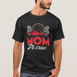 Camiseta Race Car Mom Of The Birthday Boy Shirt Mom Pit Cre