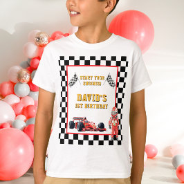 Camiseta Race Car Start Your Engines 1st Birthday