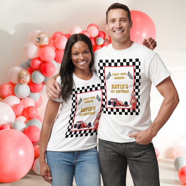 Camiseta Race Car Start Your Engines 1st Birthday Men's (Subido por el creador)