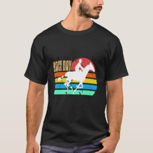 Camiseta RACE DAY Awesome Retro Vintage Horse Carreras Pres