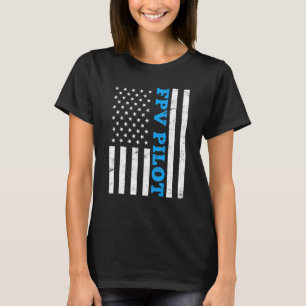 Camiseta Race Drone America Usa Flag Flag Patriot Quadrocop