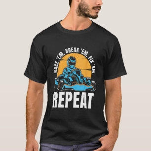 Camiseta Race Em Break Em Fix Em Repetir Deportes Automátic