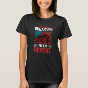 Camiseta Race Em Break Em Fix Em Repetir Funny Rc Car Racim