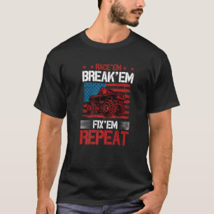 Camiseta Race Em Break Em Fix Em Repetir Funny Rc Car Racim