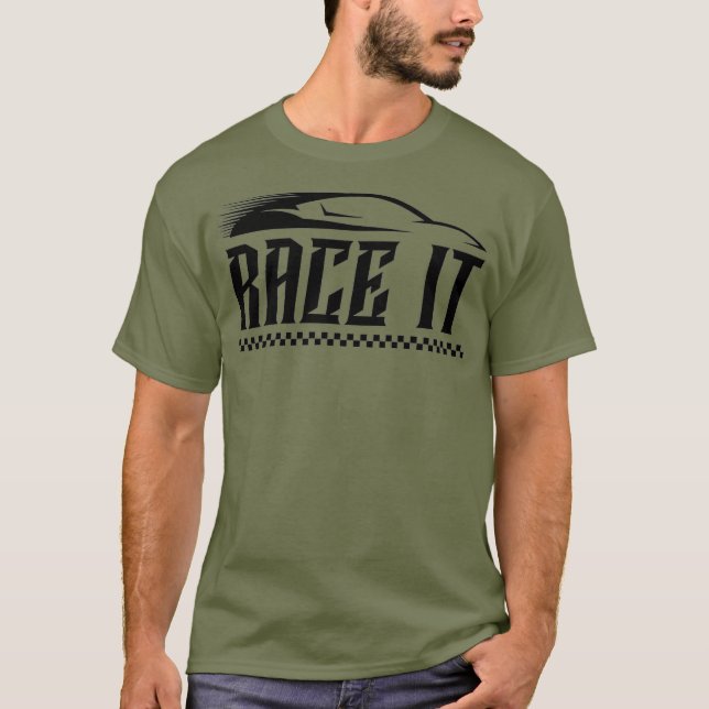 Camiseta Race It Funny Carreras Dirt Track Racer Mechanic (Anverso)