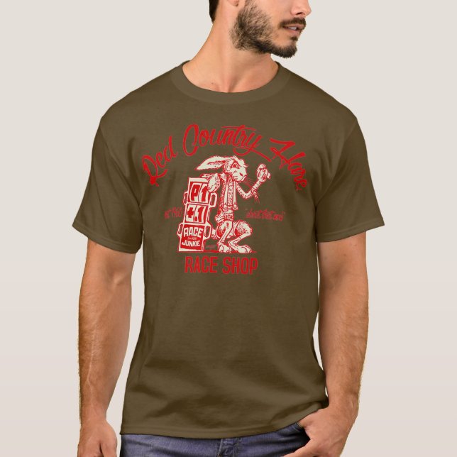 Camiseta Race Junkie - RED COUNTRY HARE Race Shop - RCH (Anverso)