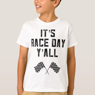 Camiseta Race Track Checkered Flag Carros rápidos para el d