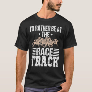 Camiseta Race Track Hombres Carreras de Caballo Hombres Gua
