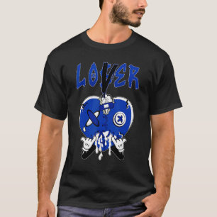 Camiseta Racer Blue 5s Para Coincidir Con El Corazón De Pér