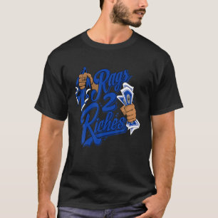 Camiseta Racer Blue 5S Tee Para Coincidir Con Rag 2 Riches