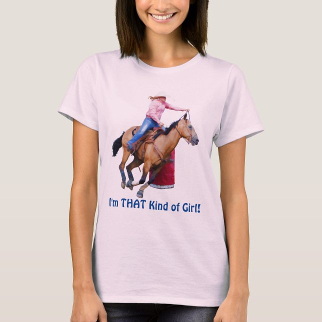 Camiseta Racer de barril - Soy esa clase de Chica (Anverso)