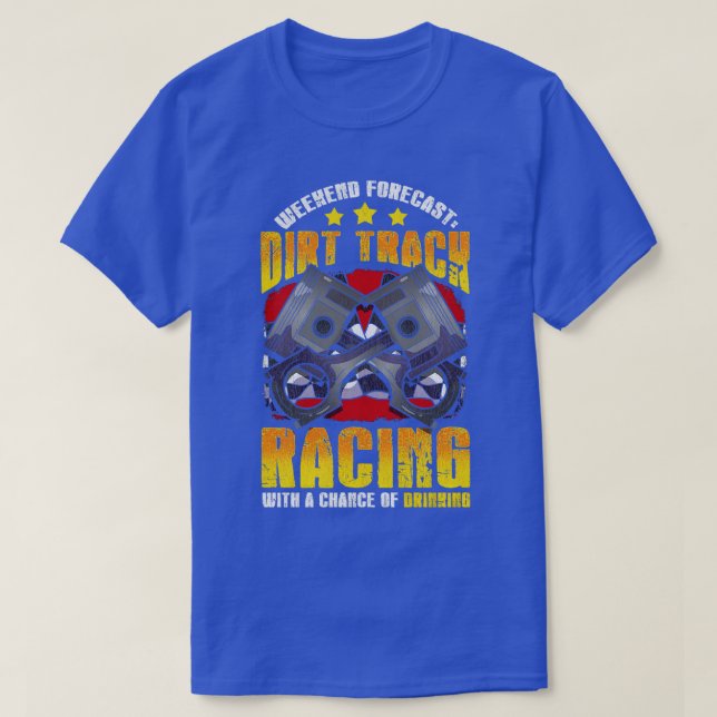 Camiseta Racer de Carreras de pista de suciedad de fin de s (Diseño del anverso)