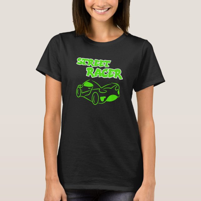 Camiseta Racer de controlador de coche de Carreras de decla (Anverso)