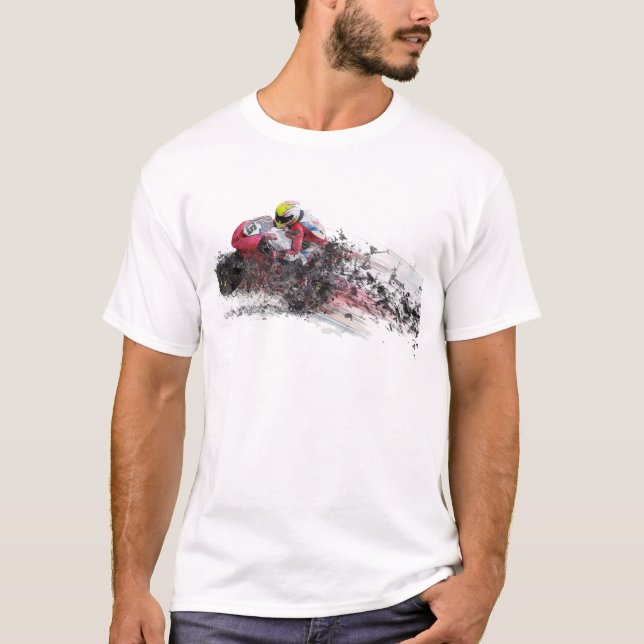 Camiseta Racer de motocicleta acelerada (Anverso)