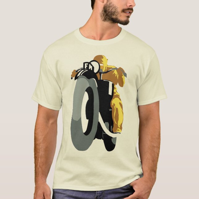 Camiseta Racer de motocicleta vintage (Anverso)