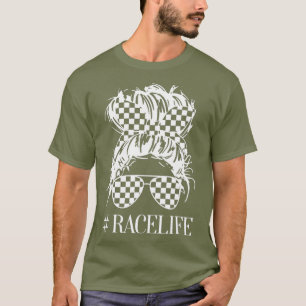 Camiseta Racer life tee para mujeres que aman la vida en ca