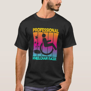 Camiseta Racer Vintage Parapléjico profesional en silla de 