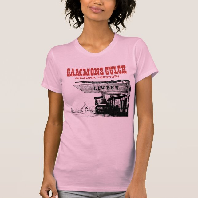 Camiseta Racerback para mujeres Gammons Gulch Souv (Anverso)