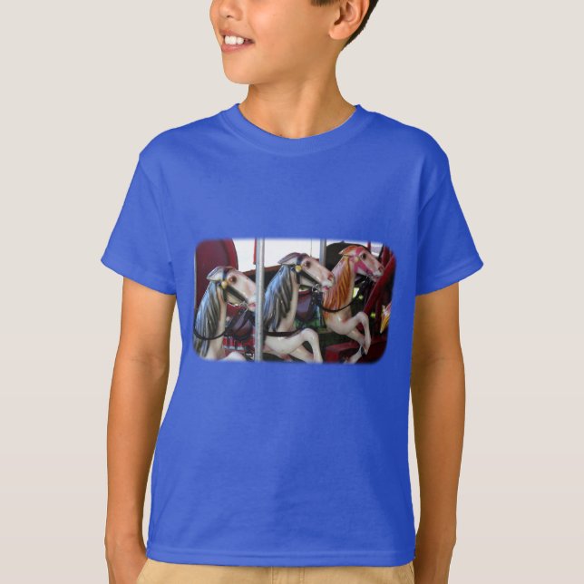 Camiseta Racers silenciosos Carousel Horse Kids T-Shirt (Anverso)