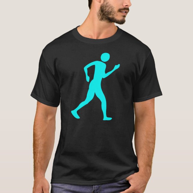 Camiseta Racewalking - ciánico (Anverso)