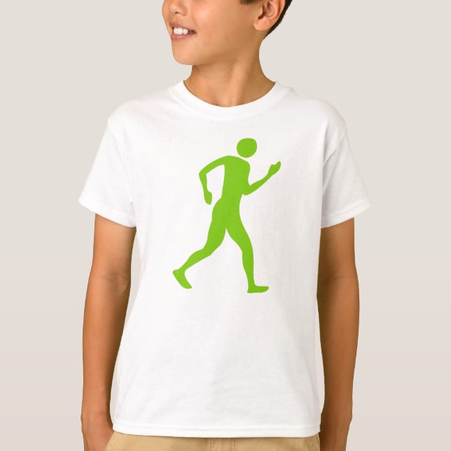 Camiseta Racewalking - Martian Green (Anverso)