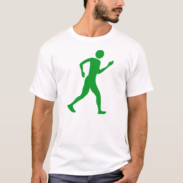 Camiseta Racewalking - Verde de hierba (Anverso)