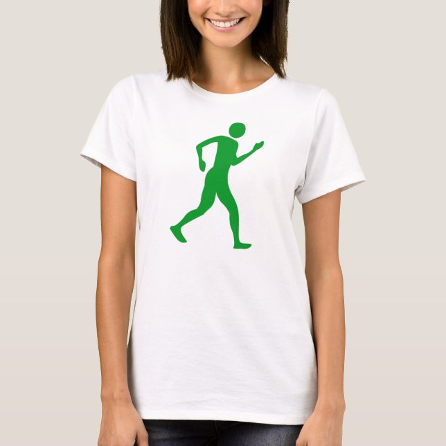Camiseta Racewalking - Verde de hierba (Anverso)