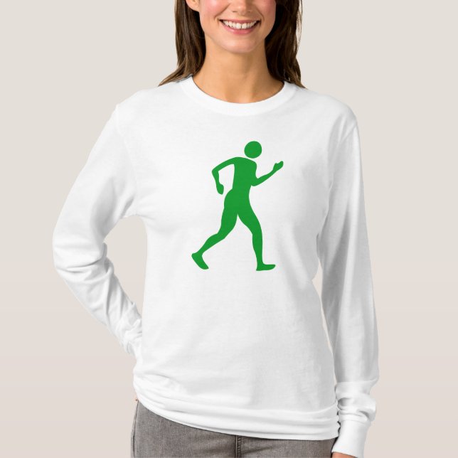Camiseta Racewalking - Verde de hierba (Anverso)
