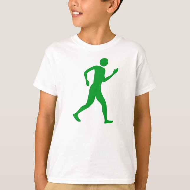 Camiseta Racewalking - Verde de hierba (Anverso)